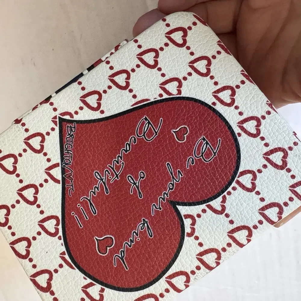 Brighton BE YOUR KIND OF BEAUTIFUL! Soft Case Travel Zipper Jewelry Box Heart